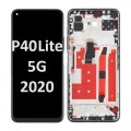 Huawei P40 Lite 5G (2020) LCD / OLED touch screen with frame (Original Service Pack) [BLACK MIDNIGHT] H-258